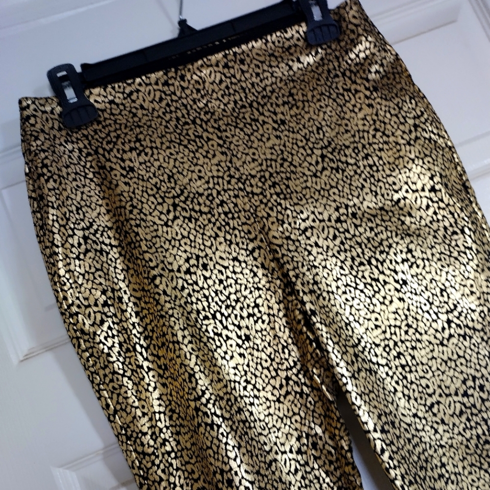 New Sexy Gold Leopard Leggings M